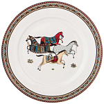 Сервиз обеденный из фарфора с изображением лошадей на 6 персон 23 предмета Porcelain Horse Set  варинант исполнения - 3 | Loft Concept в Грозном