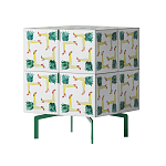 Тумба  с рисунком ShortT Pina Colada Green варинант исполнения - 2 | Loft Concept в Грозном