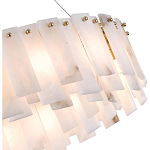 Люстра круглая декорированная натуральным камнем Stone Interior Accent варинант исполнения - 5 | Loft Concept в Грозном