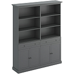 Двойной стеллаж с ящиками и дверцами Percent Rack варинант исполнения - 1 | Loft Concept в Грозном