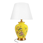 Настольная лампа желтая с изображением птиц Slip Away варинант исполнения - 7 | Loft Concept в Грозном