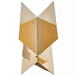 Дизайнерский журнальный стол фигурный золотого цвета Ufuri варинант исполнения - 1 | Loft Concept в Грозном