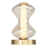 Настольная лампа светодиодная с волнообразным стеклянным плафоном Amphora of Light варинант исполнения - 3 | Loft Concept в Грозном