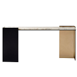 Консоль прямоугольная с основанием чёрного и золотого цвета Wrap варинант исполнения - 1 | Loft Concept в Грозном