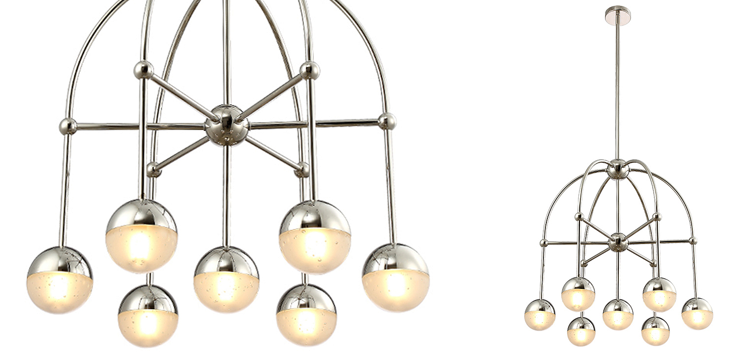 Люстра Heidy Chrome Chandelier 7 Люстра Heidy Chrome Chandelier 7 - Loft-Concept в Грозном
