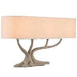 Настольная лампа с корпусом в виде дерева Gray Concrete Trunk варинант исполнения - 2 | Loft Concept в Грозном