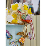 Ваза с птичкой из фарфора с бронзовыми элементами Garden of Eden варинант исполнения - 9 | Loft Concept в Грозном