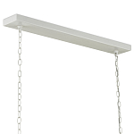 Люстра белая прямоугольная с абажурами в виде цветков тюльпана White Tulips варинант исполнения - 5 | Loft Concept в Грозном