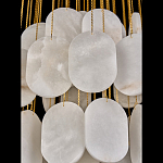 Люстра с овальными подвесками из натурального камня Spatial Composition варинант исполнения - 5 | Loft Concept в Грозном