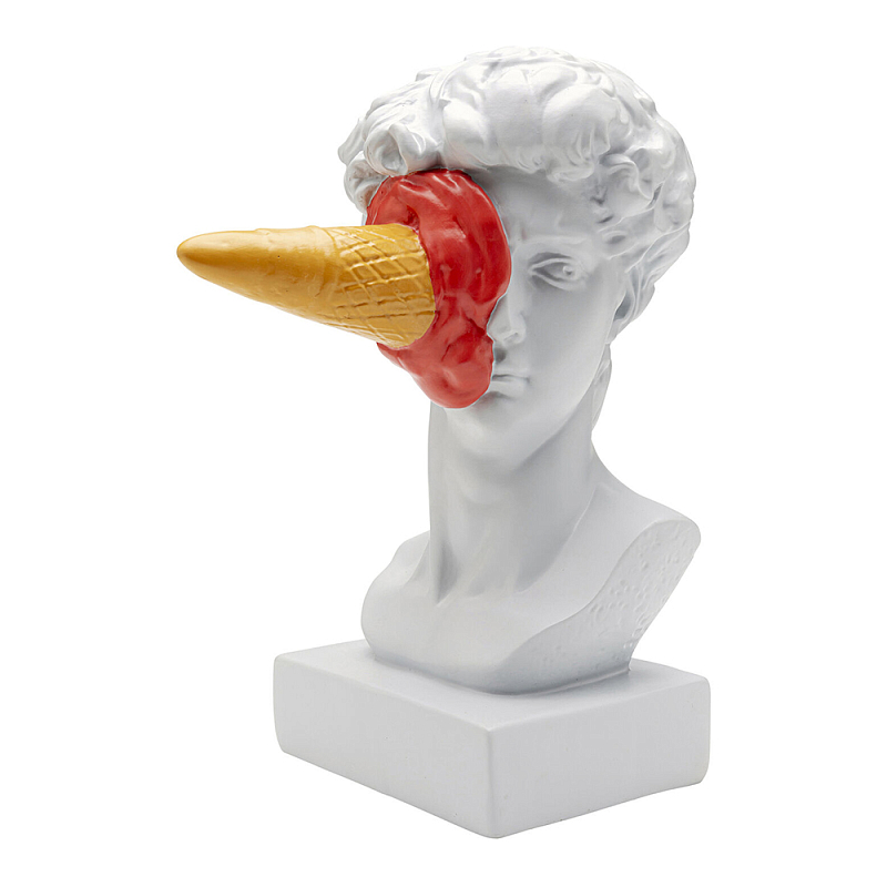 Статуэтка Bust of David and Ice Cream Белый Красный Песочный в Грозном | Loft Concept 