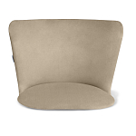 Барный стул со спинкой на 4-х коричневых ножках Бежевый Велюр Ava Charm варинант исполнения - 3 | Loft Concept в Грозном