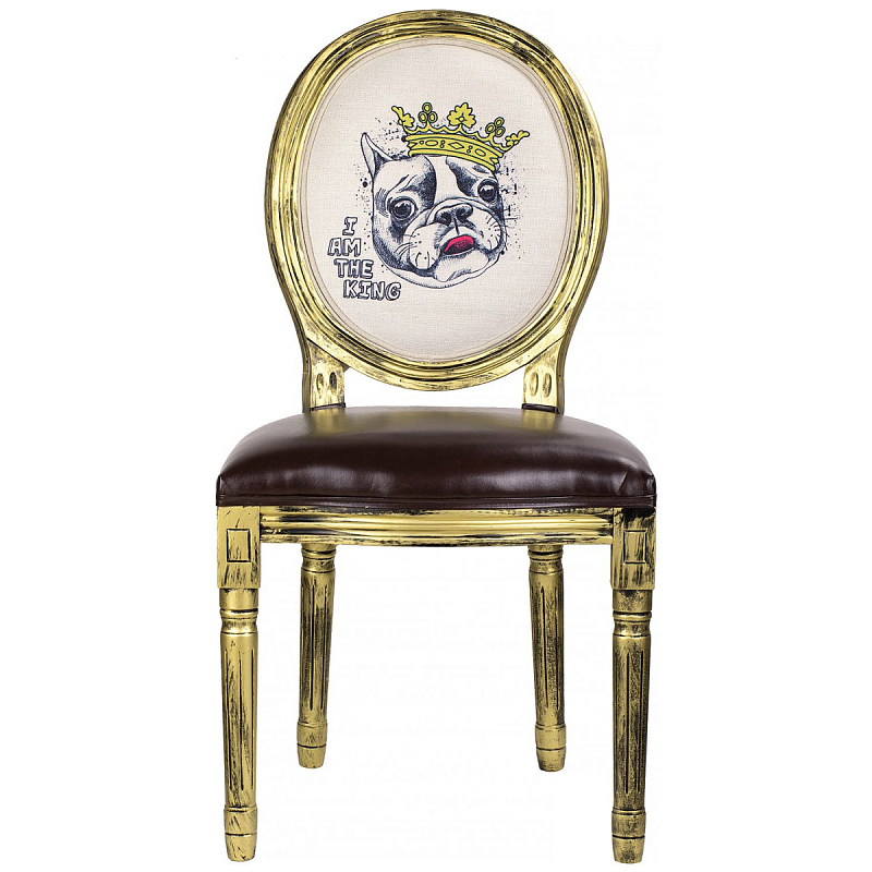 Стул French Brown Fredge Бежевый Золотой Коричневый Стул French Brown Fredge Бежевый Золотой Коричневый в Грозном | Loft Concept