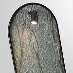 Настенный светильник зеленого цвета с черной рамкой овальной формы с полкой Herbarium  варинант исполнения - 4 | Loft Concept в Грозном