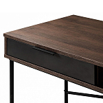 Стол рабочий в стиле лофт с ящиком и нишей для хранения Urban Style Space 2 варинант исполнения - 3 | Loft Concept в Грозном