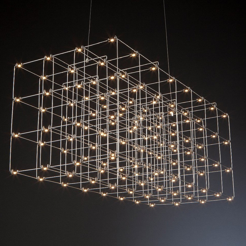 Люстра Quasar Cosmos Square LED pendant light Серебряный Люстра Quasar Cosmos Square LED pendant light Серебряный в Грозном | Loft Concept