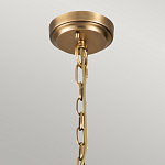 Люстра цвета латунь с 5-ю цилиндрическими плафонами из прозрачного пузырчатого стекла Kichler варинант исполнения - 6 | Loft Concept в Грозном