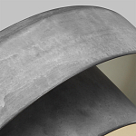 Подвесной светильник с массивным круглым стальным плафоном серого цвета в индустриальном стиле на цепи Feiss варинант исполнения - 3 | Loft Concept в Грозном