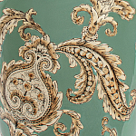 Настольная лампа бирюзовая с цветочным принтом Turquoise Flight варинант исполнения - 6 | Loft Concept в Грозном