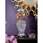 Ваза прозрачная с бронзовыми ручками в виде ангелов Eden Garden варинант исполнения - 3 | Loft Concept в Грозном