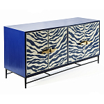 Буфет в гостиную с инкрустацией Bone Inlay Deco Sideboard - Orleans ZEBRA варинант исполнения - 1 | Loft Concept в Грозном