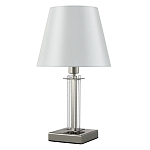 Настольная лампа с белым тканевым абажуром в форме конуса Laurent варинант исполнения - 1 | Loft Concept в Грозном