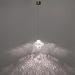 Подвесной светильник с плафоном из фактурного прозрачного стекла Light Ensemble варинант исполнения - 4 | Loft Concept в Грозном