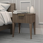 Тумба прикроватная коричневая с ящиком Harper Line варинант исполнения - 2 | Loft Concept в Грозном