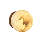 Настенно-потолочный светильник с плафоном в форме шара из алебастра Cryptocrystalline Stone варинант исполнения - 4 | Loft Concept в Грозном