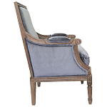 Кресло William Classical Armchair grey velvet варинант исполнения - 1 | Loft Concept в Грозном