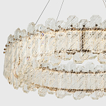 Круглая люстра с декором из рельефного стекла Cassian Relief Glass Chandelier 80 варинант исполнения - 2 | Loft Concept в Грозном