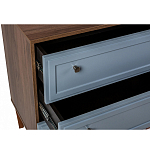 Комод серый из массива бука с 3-мя ящиками Wenge Light варинант исполнения - 3 | Loft Concept в Грозном