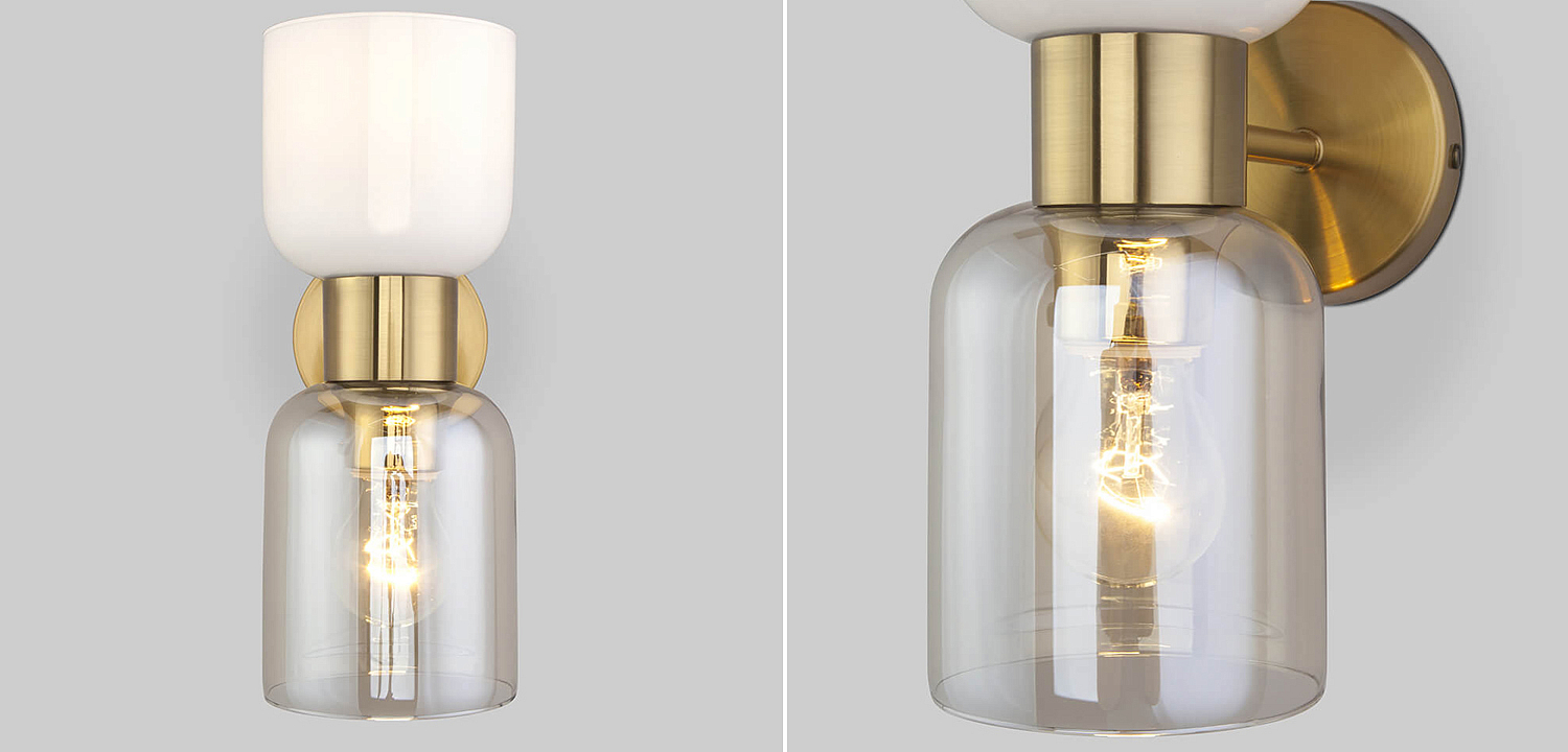 Бра Light maker studio Sconce white and smok brass Бра Light maker studio Sconce white and smok brass - Loft-Concept в Грозном