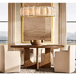 Люстра круглая Д80 см с абажуром из прямоугольных панелей Calling to Shine варинант исполнения - 1 | Loft Concept в Грозном