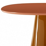 Обеденный стол оранжевый с тонкой столешницей и основанием в виде конуса Viola варинант исполнения - 1 | Loft Concept в Грозном
