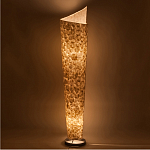 Торшер из перламутра на металлическом каркасе Indonesian Spiral варинант исполнения - 2 | Loft Concept в Грозном