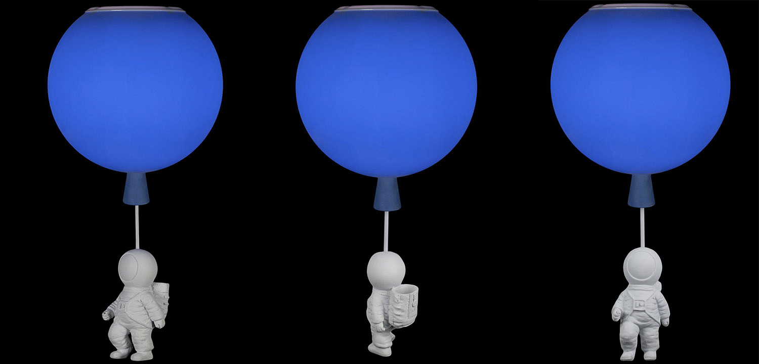 Потолочный светильник Cosmonaut blue ball Потолочный светильник Cosmonaut blue ball - Loft-Concept в Грозном