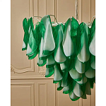 Люстра из стеклянных зеленых лепестков Petalled Illuminator варинант исполнения - 5 | Loft Concept в Грозном