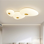 Потолочный светильник с тремя овальными матовыми плафонами TRIDalmen варинант исполнения - 1 | Loft Concept в Грозном