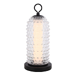 Настольная лампа с прозрачным факутрным стеклянным плафоном Sonora варинант исполнения - 1 | Loft Concept в Грозном