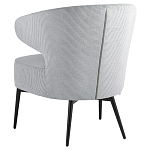 Современное мягкое кресло на металлических ножках Rakush Grey варинант исполнения - 4 | Loft Concept в Грозном