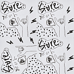 Плитка с узором Граффити 3 варинант исполнения - 1 | Loft Concept в Грозном