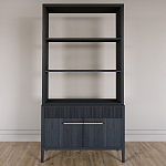 Стеллаж Primo с ящиками Черный дуб  варинант исполнения - 1 | Loft Concept в Грозном