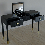 Туалетный стол - Трельяж Elsa Dreams Black 120 см варинант исполнения - 2 | Loft Concept в Грозном