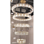 Многоярусная Люстра Elizabeth Золото Вертикальная композиция из пяти хрустальных светильников варинант исполнения - 2 | Loft Concept в Грозном