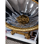 Чаша из прозрачного стекла с бронзовым рельефным ободком Eden Garden варинант исполнения - 4 | Loft Concept в Грозном