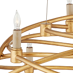 Люстра золотая в форме спирали Fancy Pattern варинант исполнения - 1 | Loft Concept в Грозном