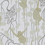Обои ручная роспись Deco Monkeys Biscuit on dyed paper варинант исполнения - 1 | Loft Concept в Грозном