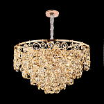 Люстра каскадная с подвесками в форме колец Galaxy of Light варинант исполнения - 6 | Loft Concept в Грозном