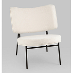 Мини-кресло District Lounge букле белый варинант исполнения - 1 | Loft Concept в Грозном