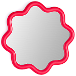 Настенное зеркало с волнистой рамой Mune Mirror Red варинант исполнения - 1 | Loft Concept в Грозном